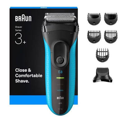 Braun Shaver Serie 3 3010BT Black/Blue Húmedo And Seco) — image 1