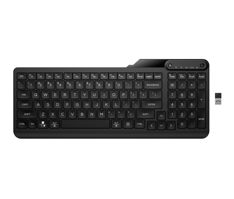 HP Keyboard Spanish 475 Modo Dual 12 Buttons Programables Wireless Bluetooth 5.3 Black Azabache