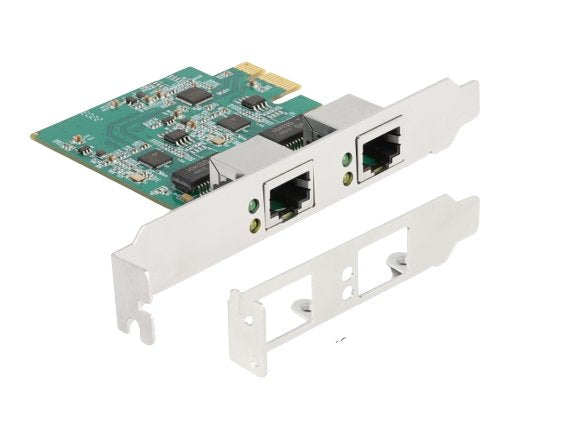 Delock 88101 Card Pci Express X1 a 2 X RJ45 2,5 Gigabit LAN