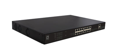 Levelone Switch 20X Fe FGP-2031 2XGE 2XGSFP 270W 802.3 PoE — image 1
