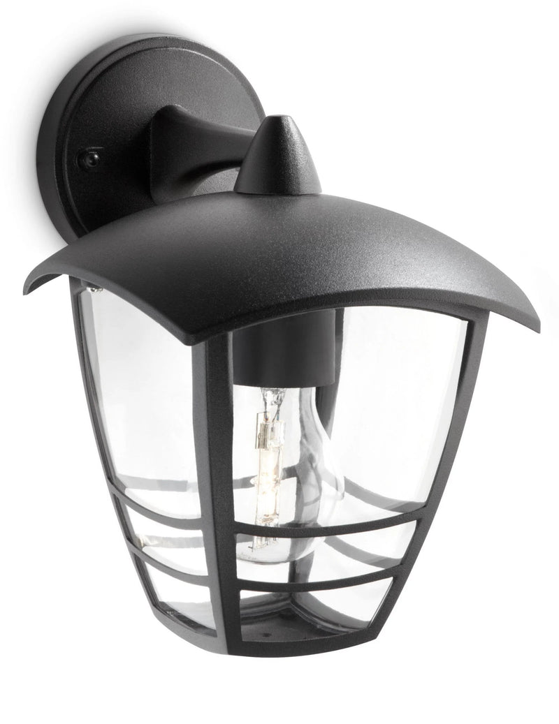 Philips Wall Light Outdoor Wall Inv. 1X60W Black Mod. Creek