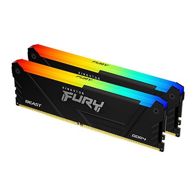 Kingston Memory Fury Beast RGB DDR4 32GB 2X32GB 3600MHZ / PC4-28800 CL18 1.35V KF436C18BB2AK2/64 Without Búfer
