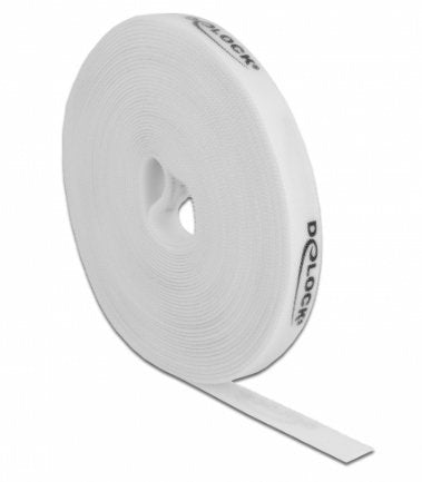 Delock Tape Velcro Roll L 10M X B 15MM White — image 1