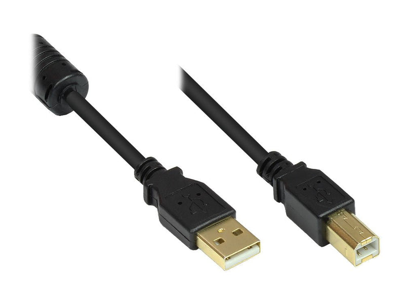 Good Connections USB 2.0 Cable M.ferrit a-b Black 5M