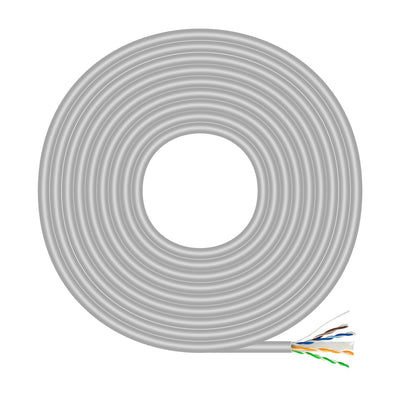 Aisens Bobina Cable RJ45 CAT.6 UTP Rigido AWG23 Cca (aleacion) - 500M - Grey — image 1