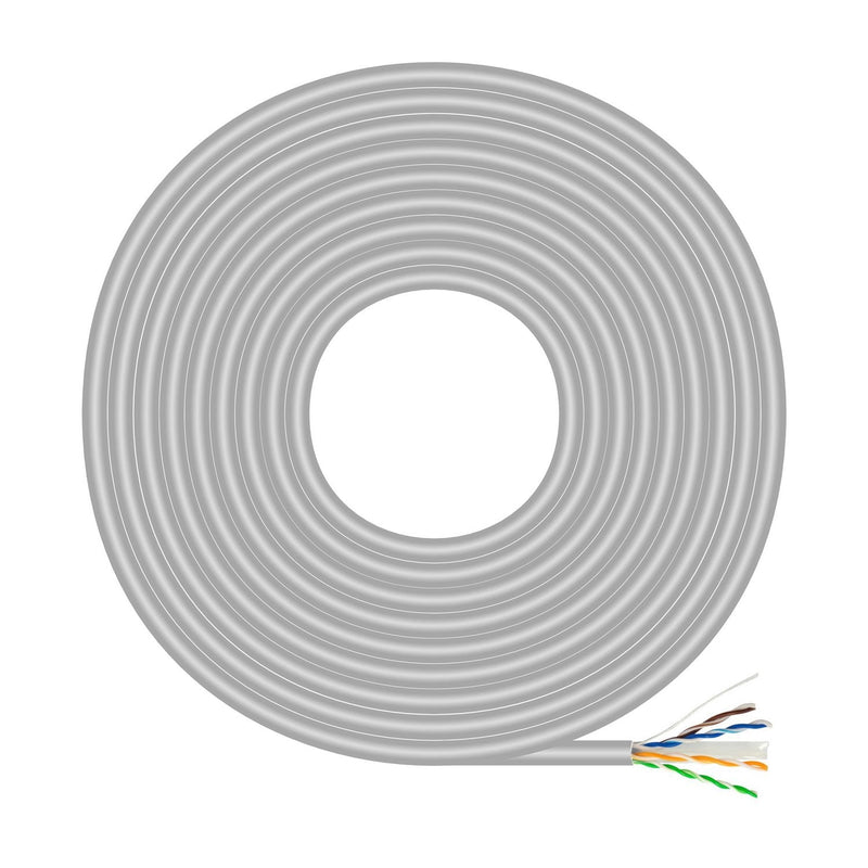 Aisens Bobina Cable RJ45 CAT.6 UTP Rigido AWG23 Cca (aleacion) - 500M - Grey