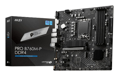 MSI Motherboard Pro B760M-P DDR4 Intel B760 Lga 1700 microATX — image 1