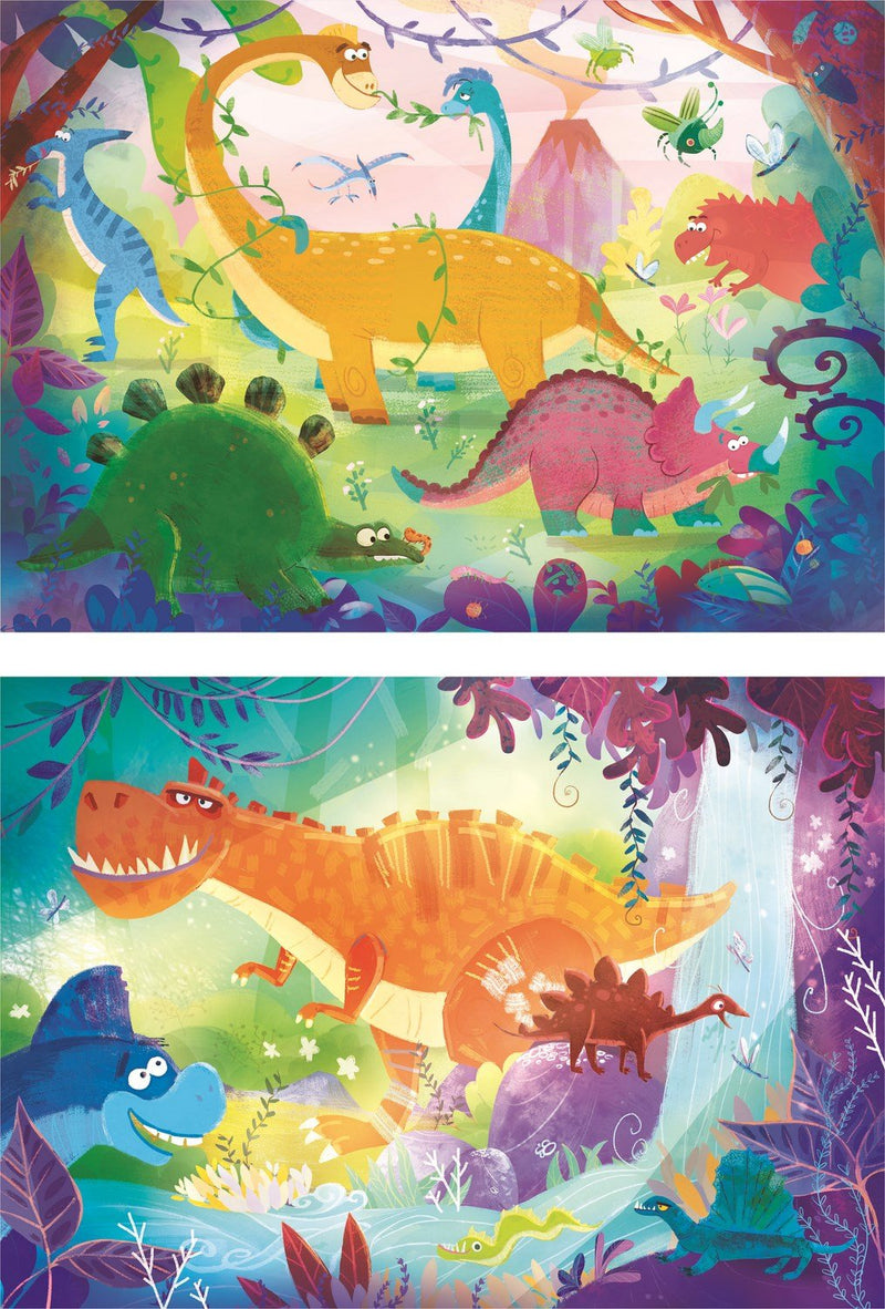 Puzzle Dinosaurios 2X20PZS