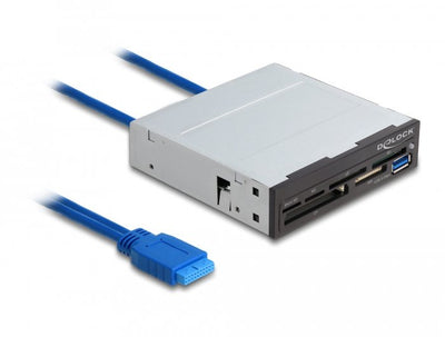 Delock Card Reader Superspeed USB 3.5? 6 Ranuras + 1 X USB Tipo-a Female — image 1