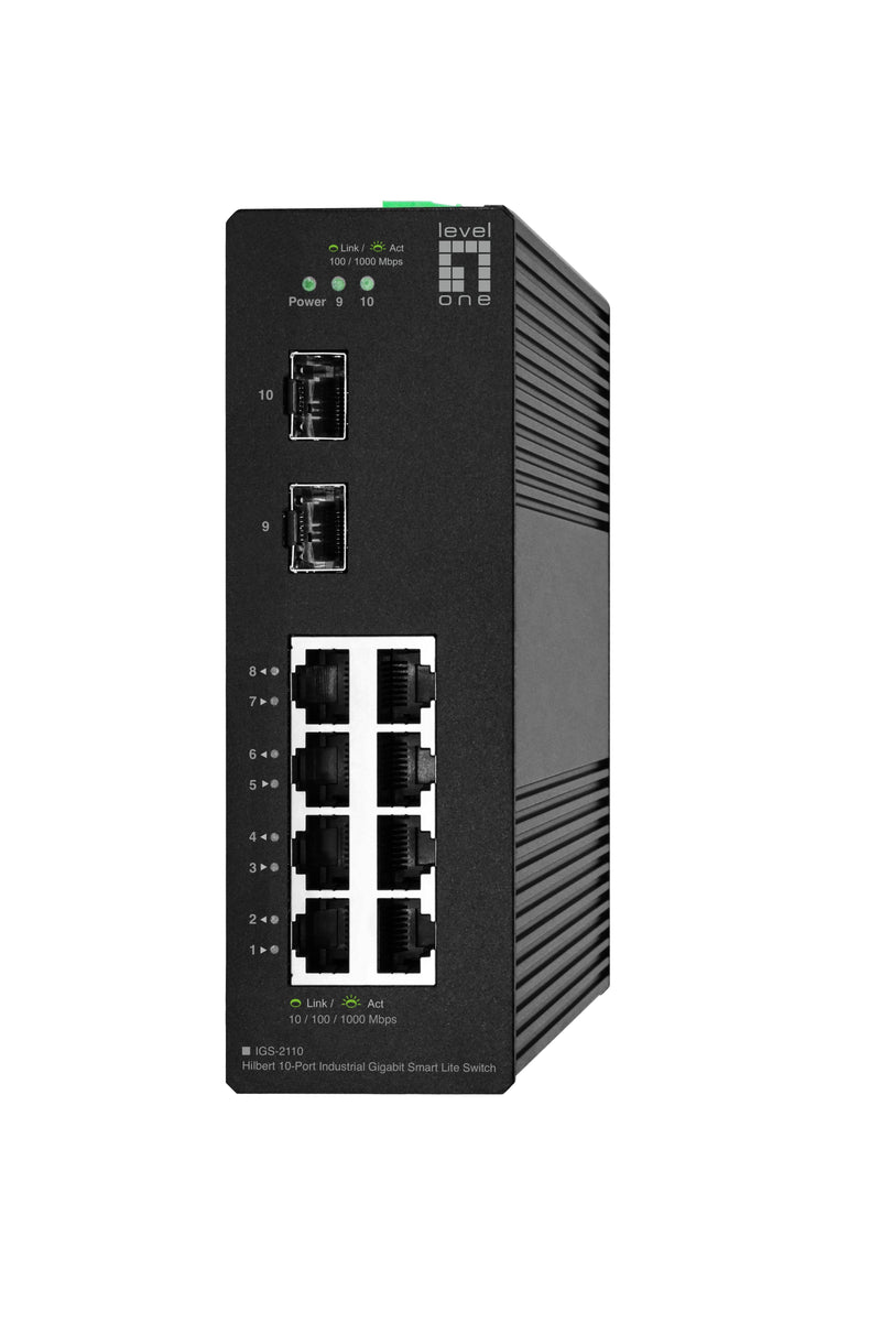 Levelone Switch 10X Ge IGS-2110 2XSFP, 8x RJ45 Ports Sw