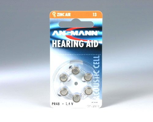 Ansmann 6 Batteries Zinc-aire 13 (PR48) 106946