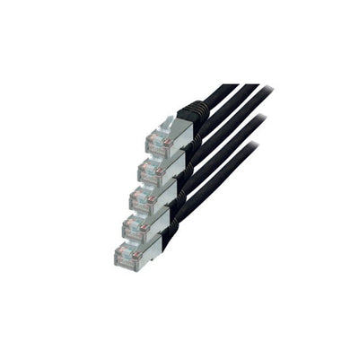 S-conn CAT.6 S/FTP 0.25M Network Cable Black 0,25M CAT.6 S/FTP (s-STP) — image 1
