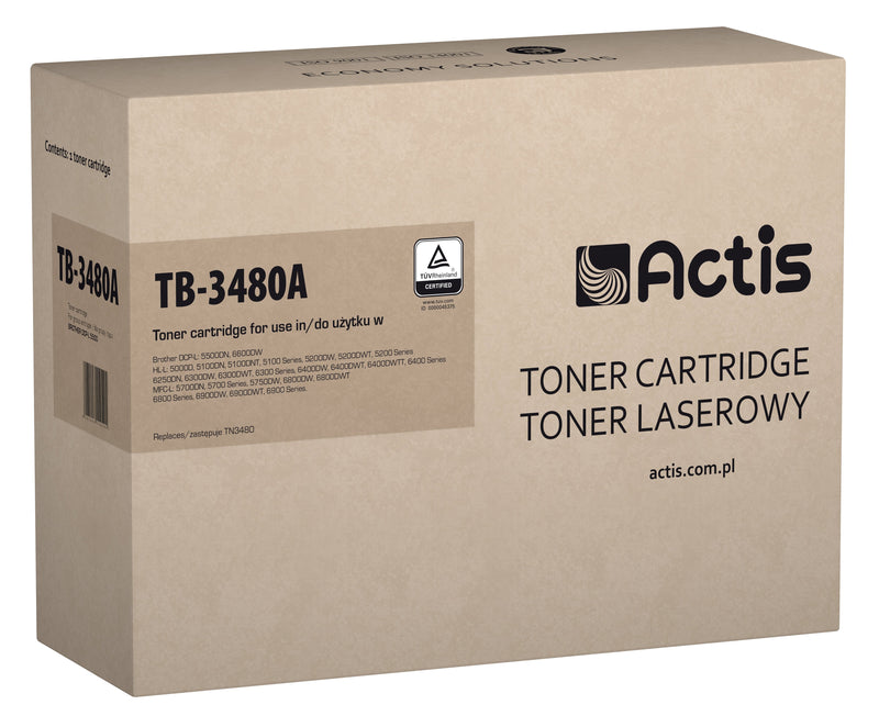 Actis Toner Compatible Brother TN-3480 - Standard - 8.000 Páginas - Black