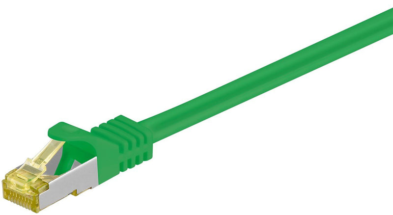 Goobay RJ-45 CAT.7 0.25M Network Cable 0,25M S/FTP (s-STP) Green