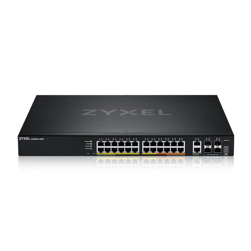 Zyxel XGS2220-30HP Gestionado L3 Gigabit Ethernet (10/100/1000) Energía Sobre Ethernet (PoE) Black