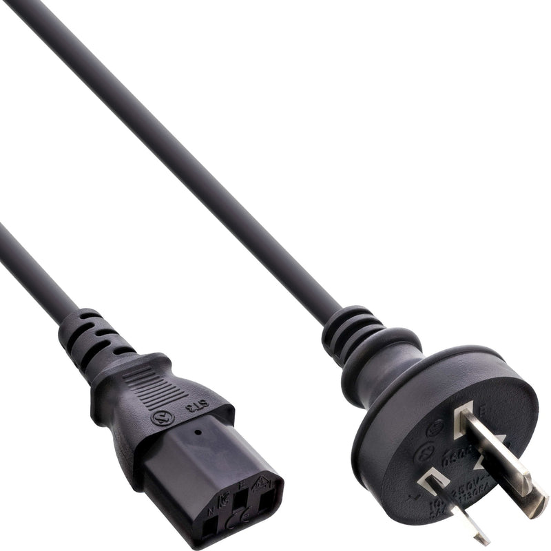 Inline Cable Power , Australia a 3 Pines IEC C13, Black 5,0M