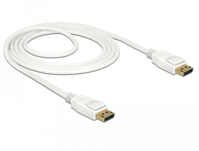 Delock 85509 Cable DisplayPort 1,5M White 4K 60HZ — image 1