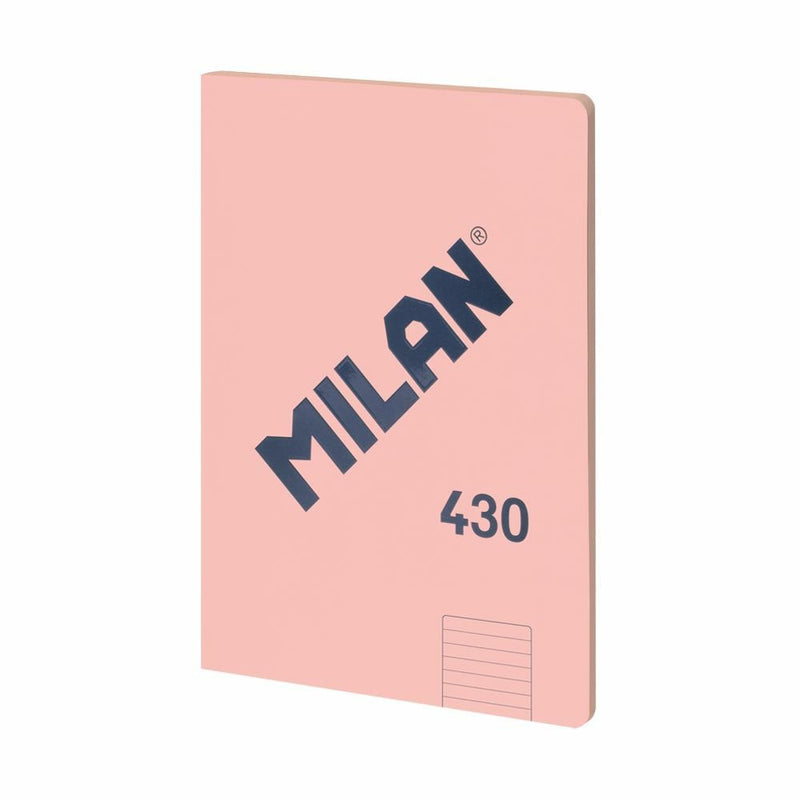 Milan Libreta Encolada Formato A4 Pautado 7MM - 48 Hojas 95 Gr/M2 - Microperforado - Cover Blanda - Colour Pin