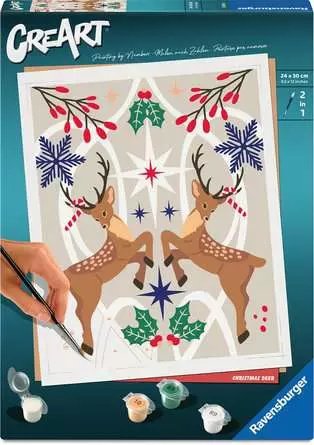 Ravensburger Creart - Ciervo Christmas Pintura 25895 — image 1