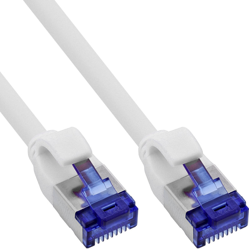 Inline® Network Cable Slim, CAT.6A, S/FTP, Tpe (lszh) Flexible, PoE, White, 2M