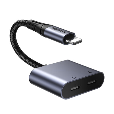 Joyroom Adapter Dac 2-IN-1 Lightning To Lightning/ Lightning, 60W, 0.12M, Black (JR-SY-L02) — image 1