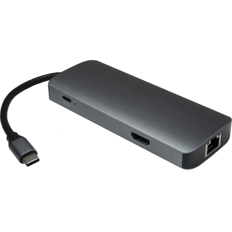 Inter-tech Adapter Argus H-428 7IN1, USB C, HDMI 4K, Pd 100W