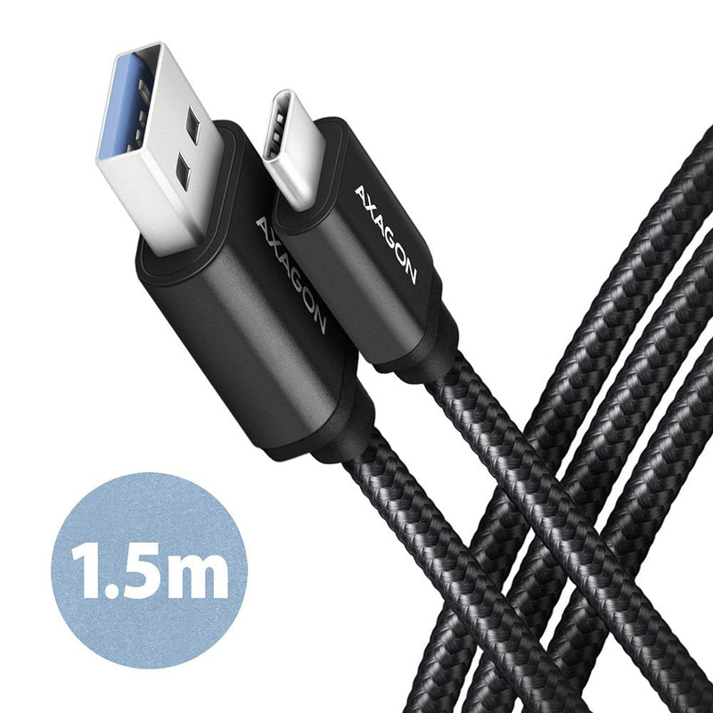 Axagon Cable HCM3-AM15AB USB-C Auf USB-A 3.2 Gen 1, Black - 1,5M