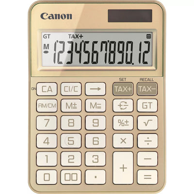 Canon KS-125KB Calculator Desktop 12 Dígitos Panel Solar Battery Oro — image 1