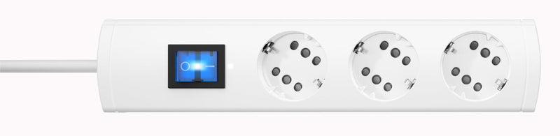Prolongador 3 Sockets + 1 Switch Duoversal Plus