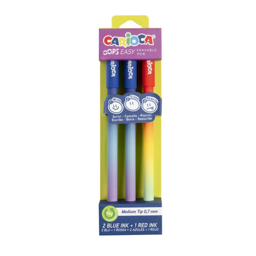 Carioca Oops Easy Pack 3 Pens Borrables - Ink Thermos Sensible - Body With Efecto Degradado - Punta Ø — image 1