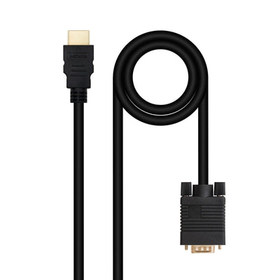 Nanocable Cable Converter HDMI a VGA, HDMI/M-VGA/M 1.8M - Black — image 1