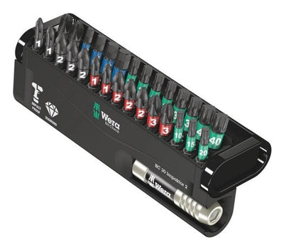 Wera Bit-check 30 Impaktor 2, 1/4, Set Of Puntas With Revestimiento Diamante 30 Pieces Extremadamente Resistan — image 1