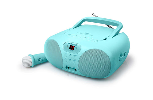Muse Radio Cd MD-203KB Laptop Cantar, Blue — image 1
