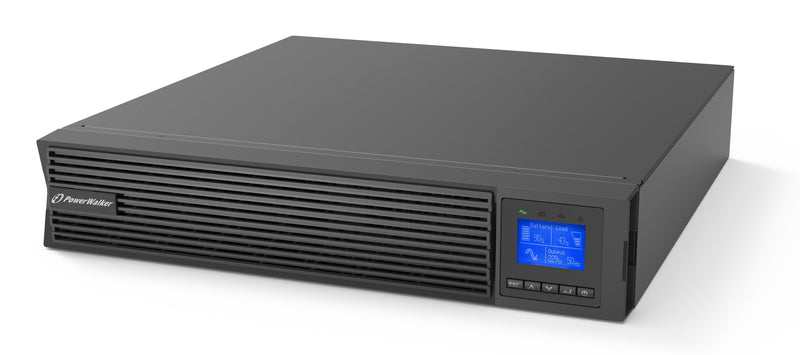 Powerwalker UPS On-line Vfi 1000 Icr Iot 1/1 Phase 1000VA PF1 8X IEC C13 Outlets USB/RS232 LCD Rack 10122196