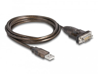 Delock Adapter USB 2.0 Tipo-a a 1 X Serial RS-232 D-sub 9 Pin Male With Tuercas 1,5M — image 1