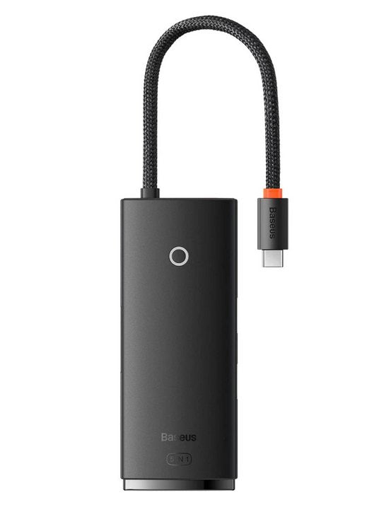 Baseus Lite Series 5W1 USB-C Do 3x USB 3.0 + USB-C + HDMI Black