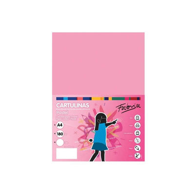 Fabrisa Pack 50 Cartulina 180GR A4 Pink — image 1