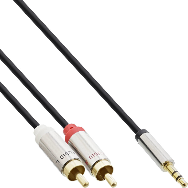 Inline Cable Audio Slim 3,5MM Male a 2X Rca Male 10M