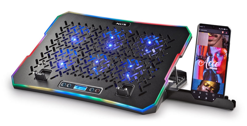 Ngs Base Refrigeracion Laptops Hero Stand Up To 15,6 6 Fans Screen LCD Stand