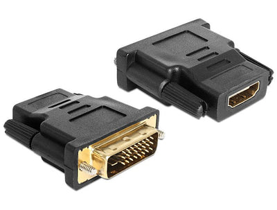 Delock 65466 Adapter DVI 24 + 1 Male HDMI Female 65466 — image 1