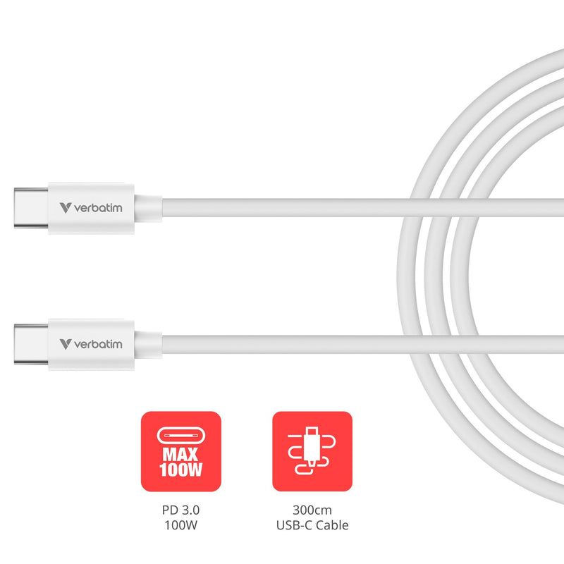 Verbatim Usb-kabel Essentials, USB 2.0, USB-C/Usb-c, Tpe