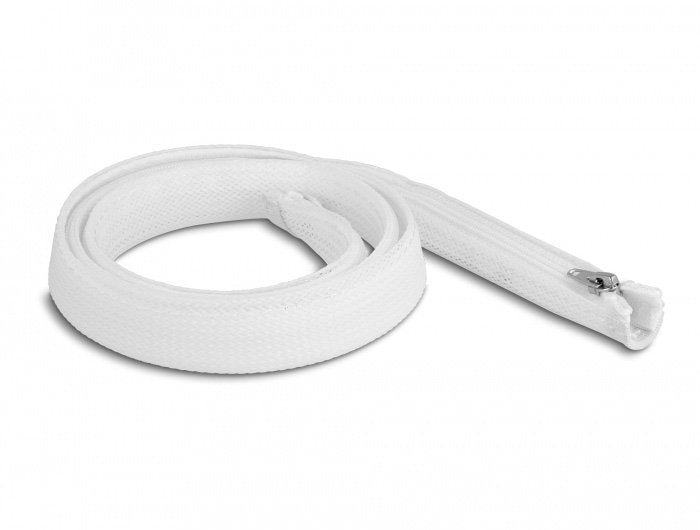Delock 20821 Manga Trenzada With Zip 1MX20MM White