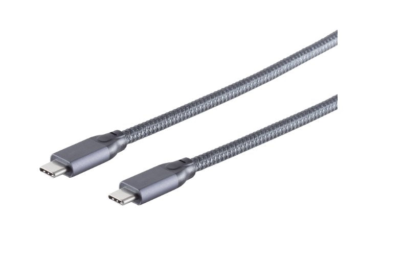 USB-C (st-st) 3.2 GEN.2 1M Grey
