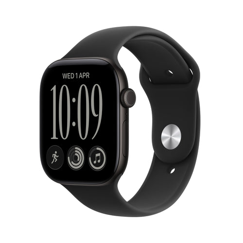 Apple Watch Series 12 (2026) GPS 42MM Black Aluminium Case With Black Sport Band M/L - Black — image 1