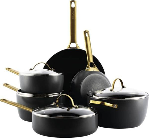 Greenpan Set Of Sartenes Padova Reserve Negras With Revestimiento Cerámico Non-stick (10 Units — image 1