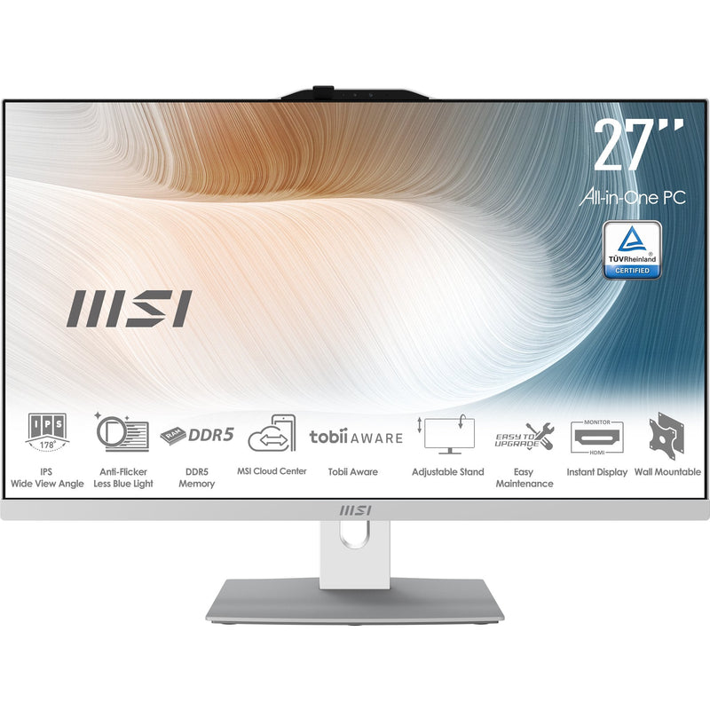 MSI Keyboard German - Modern AM272P 1M-1428AT All-in-one White 27 (68,6CM) FHD Display, Intel Core 5 120U, 16G