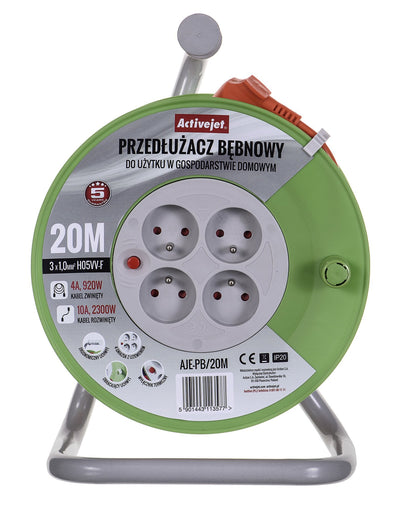 Activejet Aje-pb/20M Base Múltiple 4 Salidas AC Indoor Grey Cal — image 1