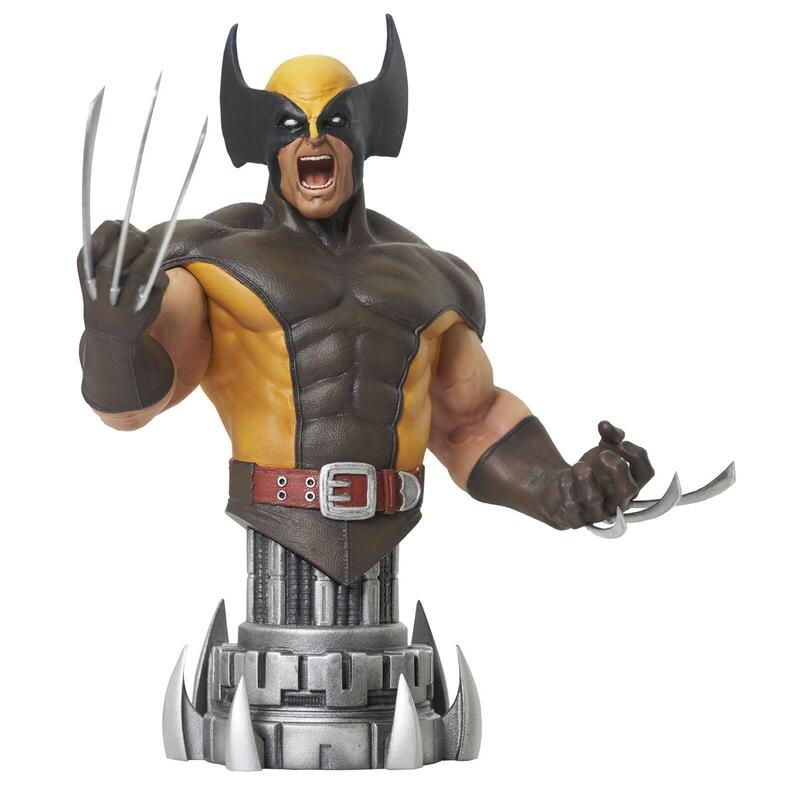 Figure Busto Diamond Collection Marvel Comic Wolverine Brown Mini Busto