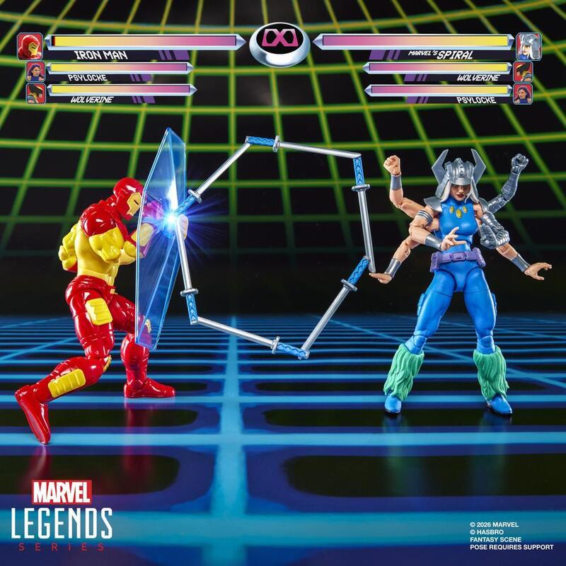 Hasbro Figure Marvel Legends Series Iron Man Vs Marvel's Spiral