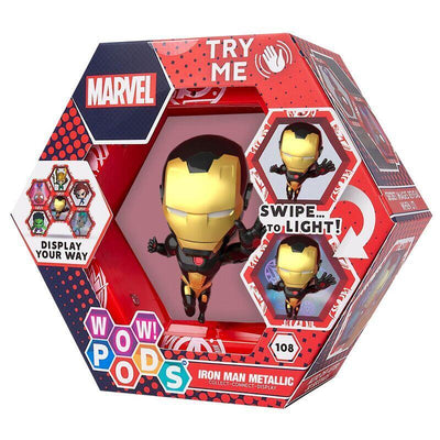 Figure LED Wow! Pod Iron Man Gold Metallic Marvel — image 1